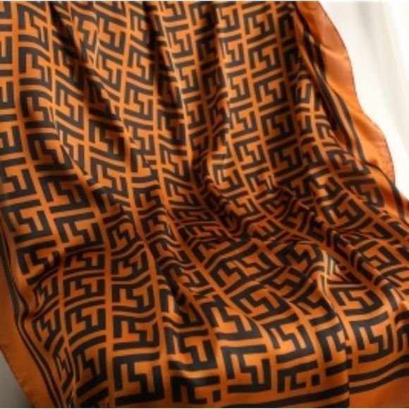 Women Satin Silk Square Scarf/Shawl - Picture 2 of 6